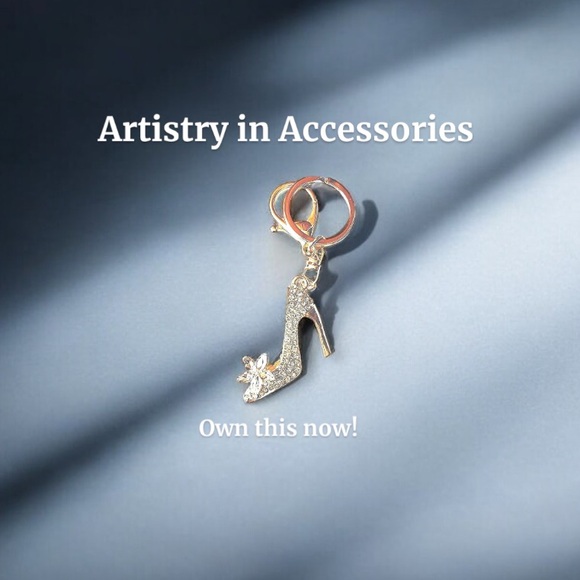 New! Bling Stiletto Purse Charm or Keychain - Picture 9 of 16